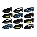 Clear Smoked Blue and Yellow Sky Diving Goggles P32813