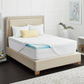 Queen White Memory Foam Mattress Topper N345
