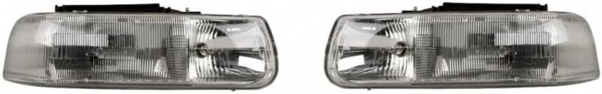 For Chevy Silverado 1500/2500 HD 2001 2002 Headlight Driver and Passenger Side Pair N20501