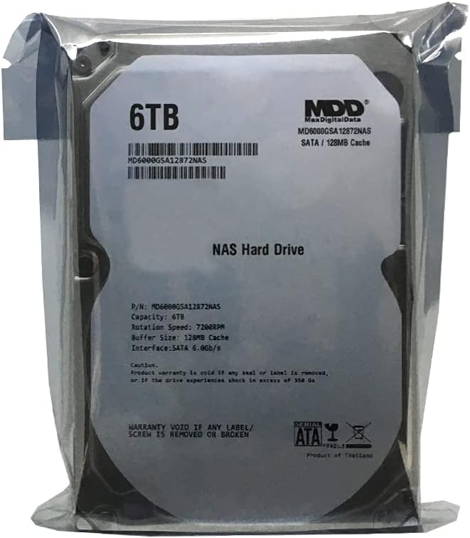 6TB 7200RPM 128MB Cache SATA 3.5inch Internal Hard Drive W7039