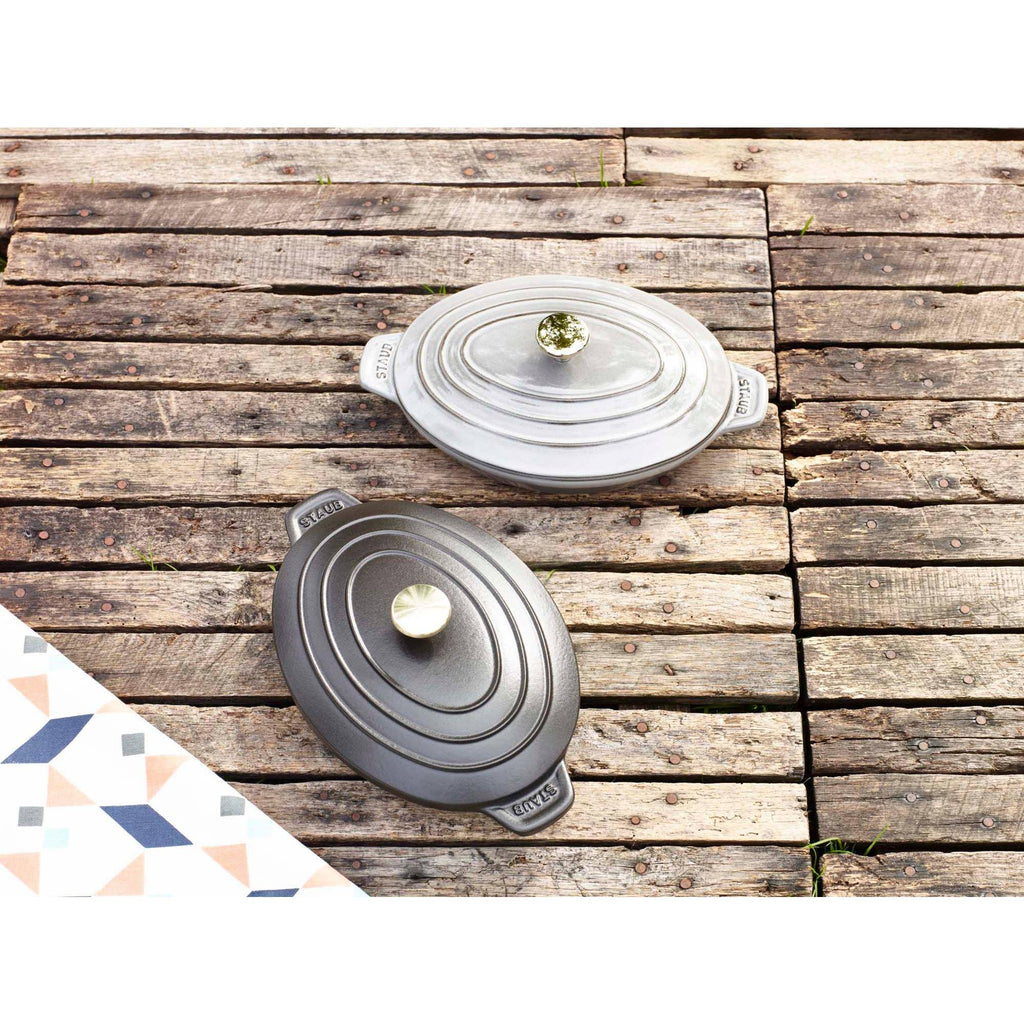 Black Matte Oval Covered Baking Dish A97879