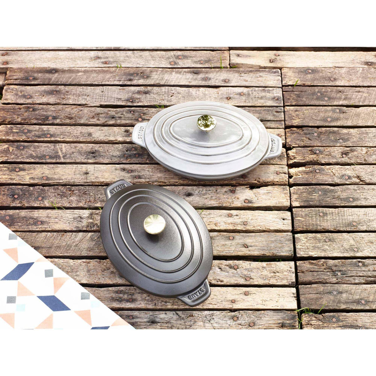 Black Matte Oval Covered Baking Dish A97879
