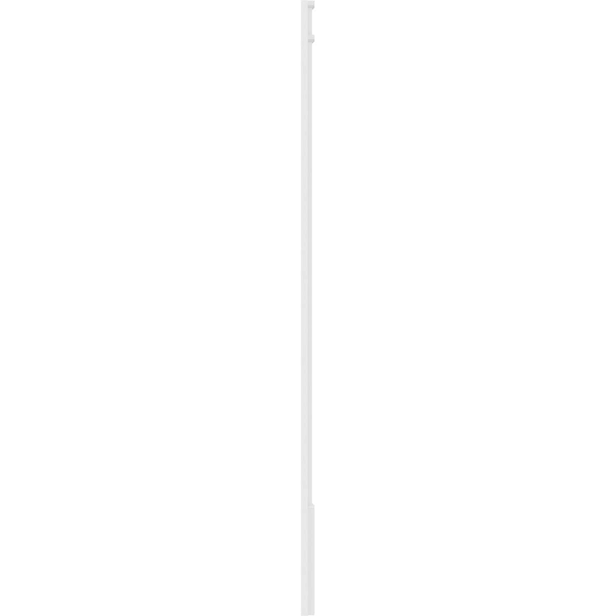 8x22W x 108x22H x 2x22P Flat Panel PVC Pilaster with Decorative Capital & Base (Pair) Z37741