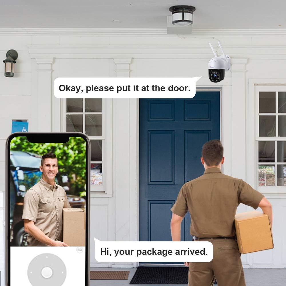 1080P Outdoor WiFi Security Camera with Auto Tracking E9808