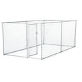 Galvanized Chain Link Kennel with PC Frame X295315