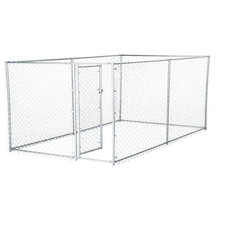 Galvanized Chain Link Kennel with PC Frame X295315