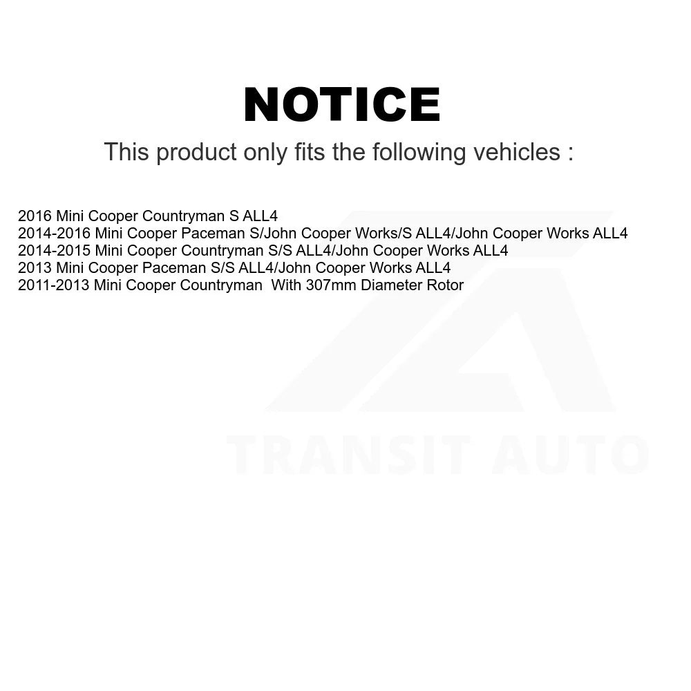 Front Disc Brake Rotors And Semi-Metallic Pads Kit Z822