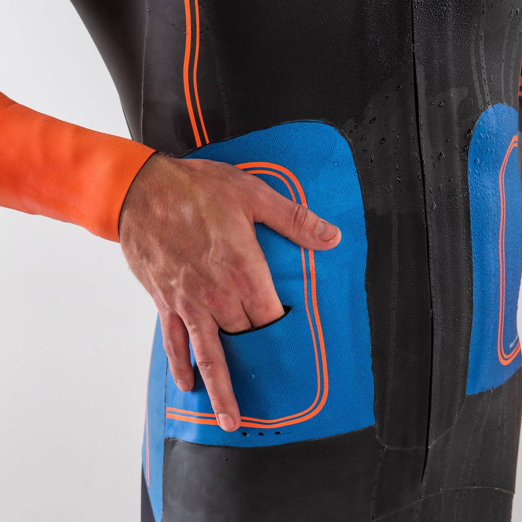 Men's Swim-Run Wetsuit with 8mm Calf Sleeves U782