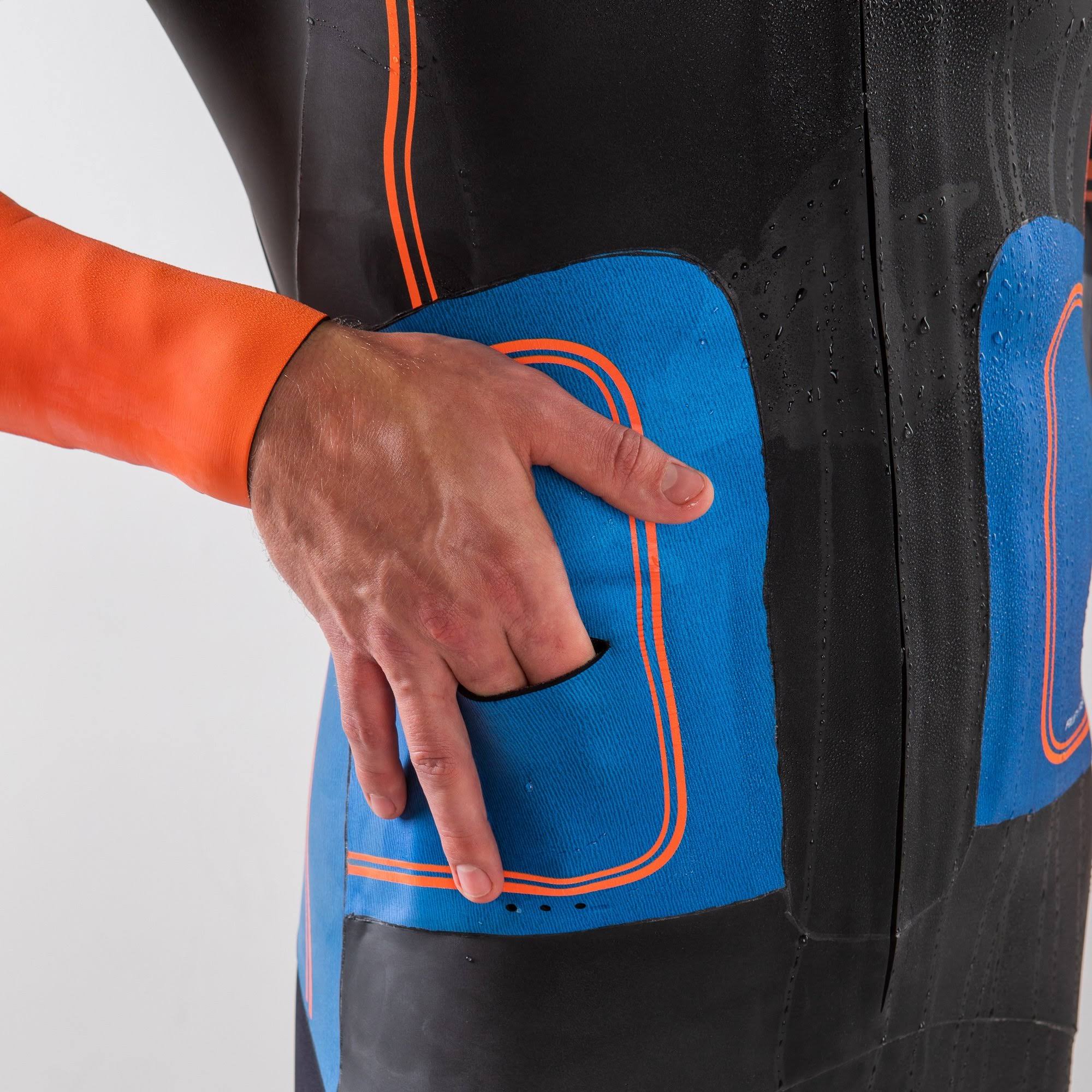 Men's Swim-Run Wetsuit with 8mm Calf Sleeves U782