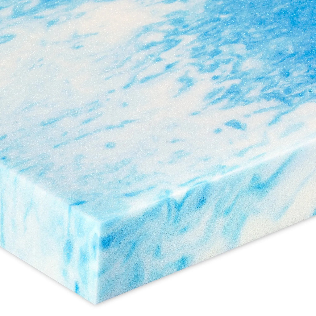 Queen White Memory Foam Mattress Topper N345