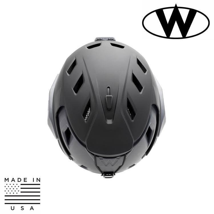 White Gray Ski Search and Rescue Helmet Q892