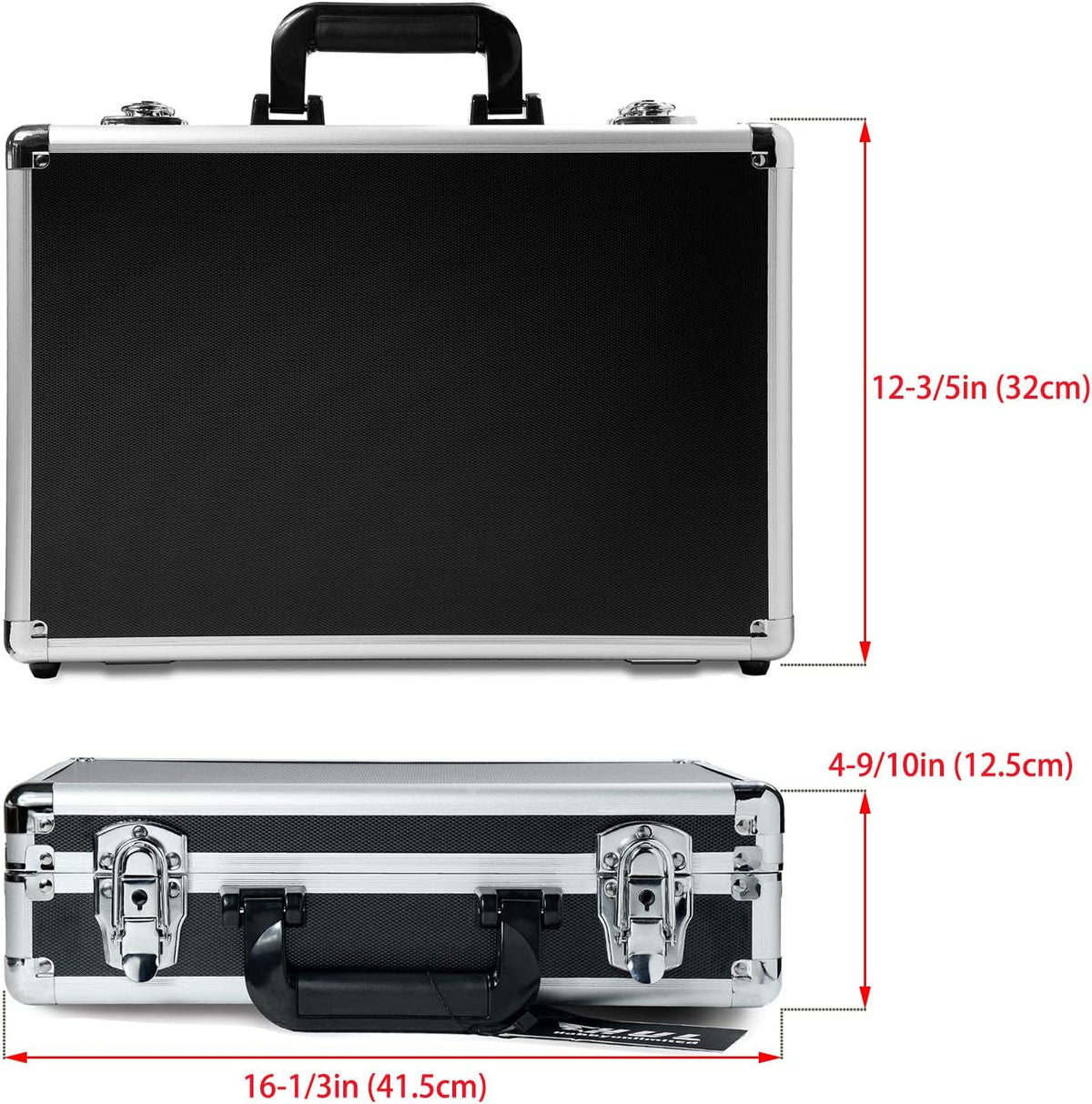 16in Two-Tone Aluminum Case with Pluck Foam Interior, Pack of 2 R364