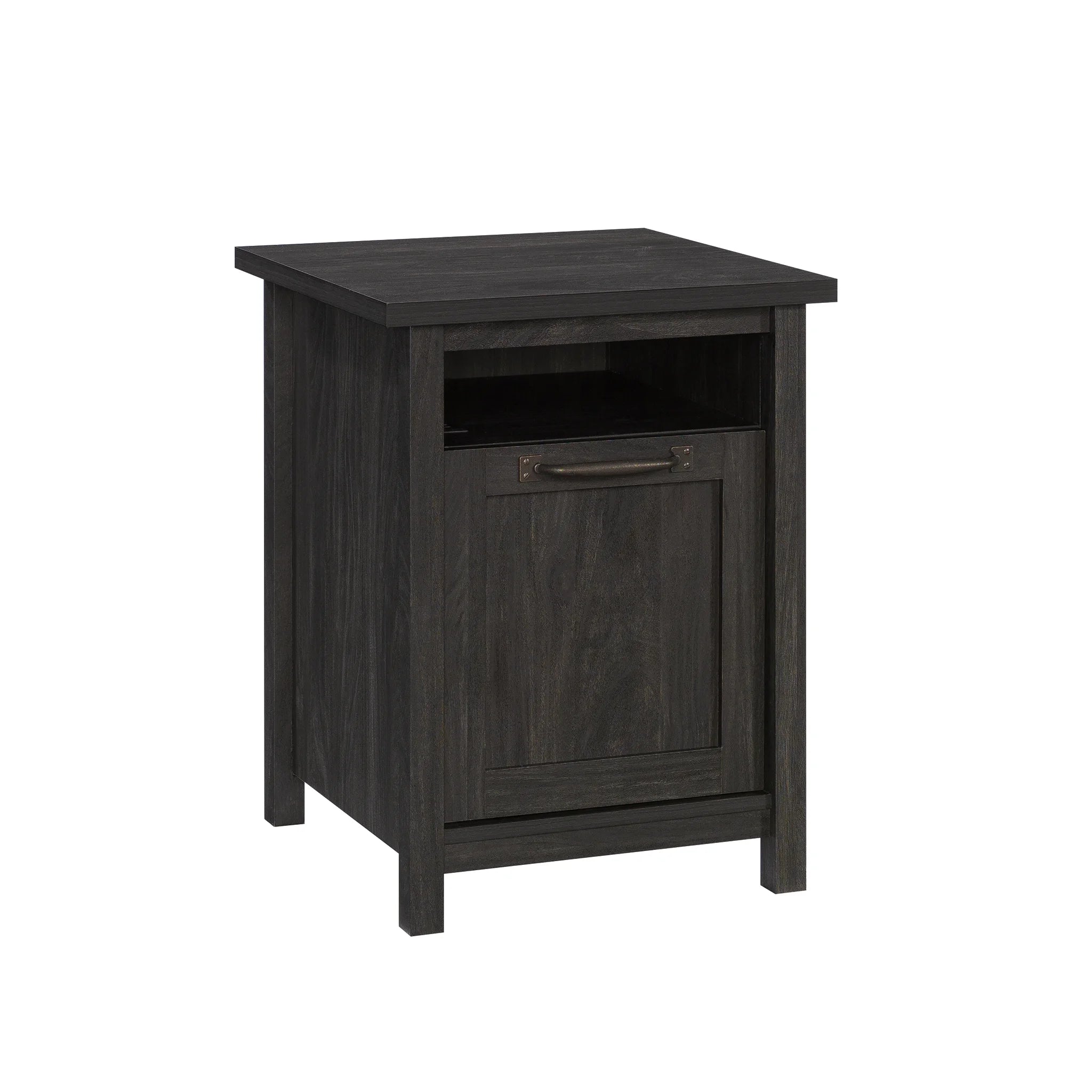 Black Finish USB Side Table O9907