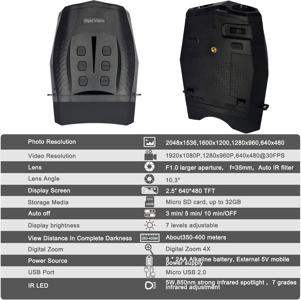 Night Vision Binoculars with Infrared Camera Z68525