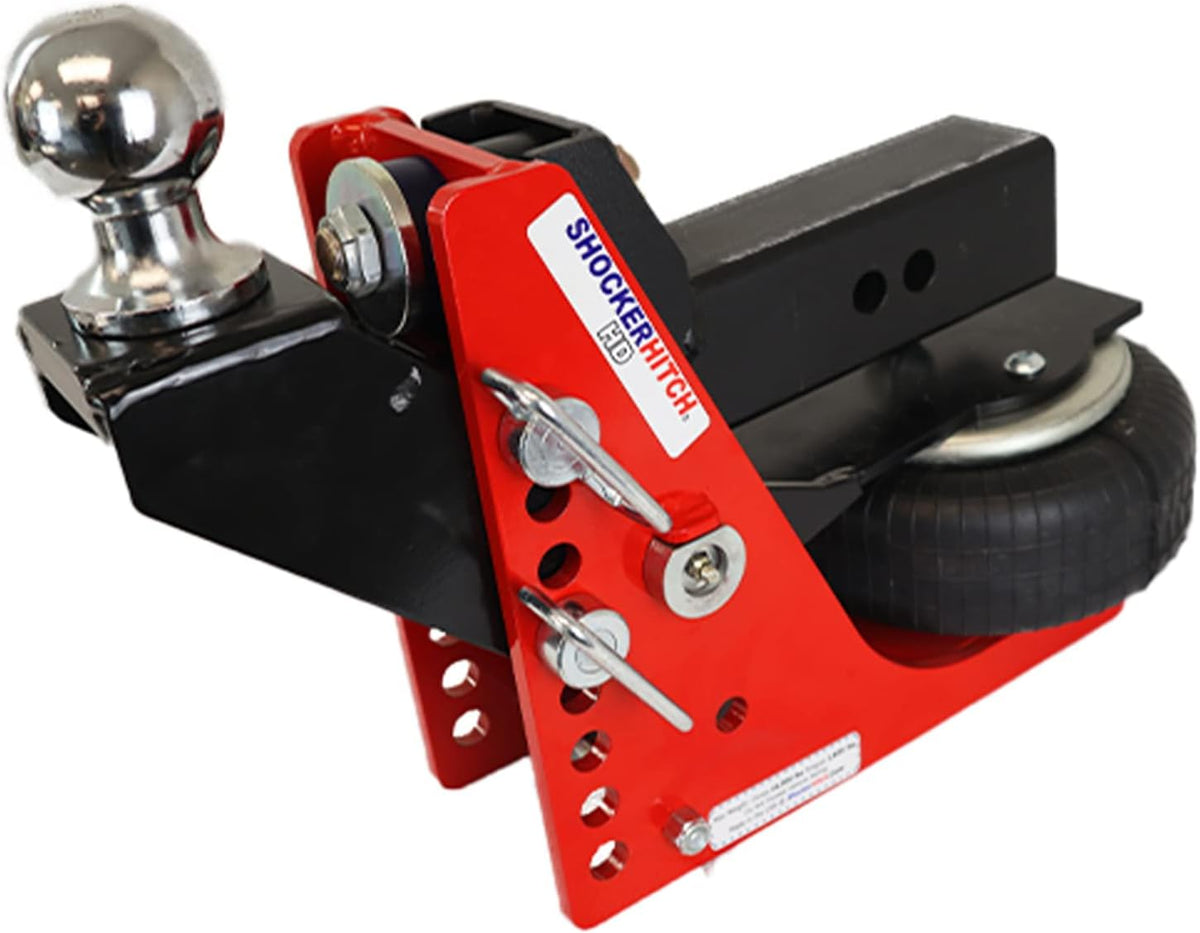 Air Receiver Hitch with Raised Ball Mount, Fits 3" Hitch, 2" Ball, 12000 lbs X574084