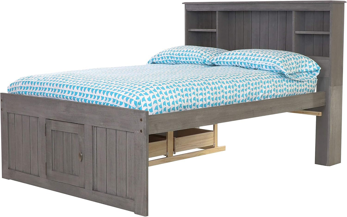 Full Bookcase Bed with 6 Drawers Y4295