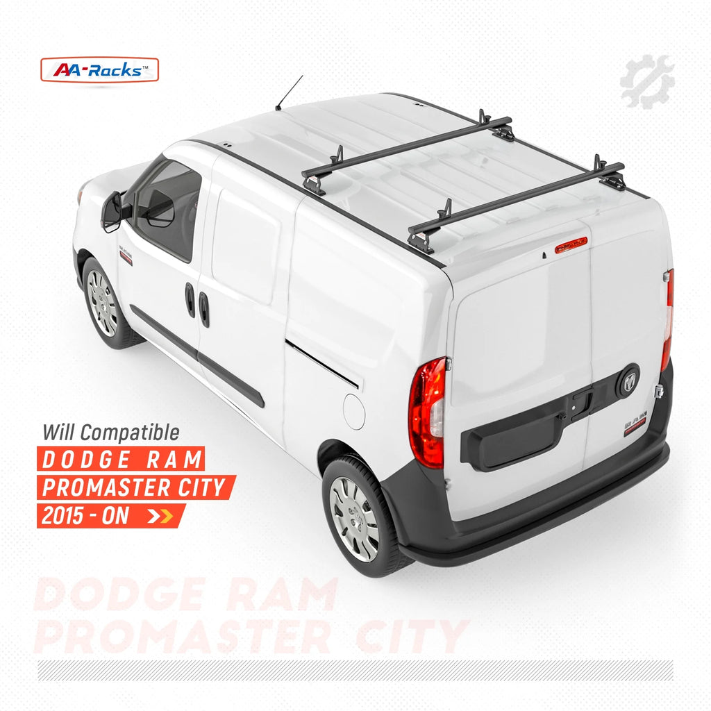 Black Aluminum 2 Bar Van Roof Rack System G270