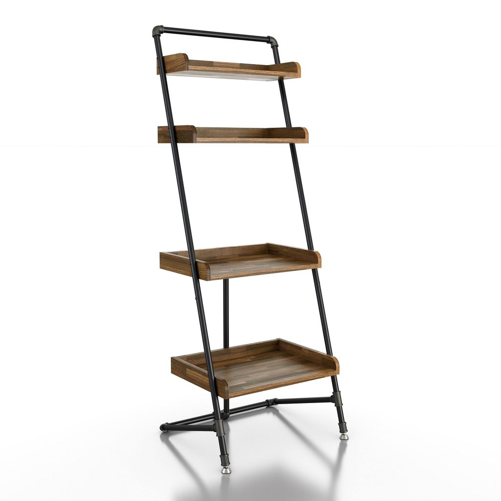 Light Hickory 2-Piece Desk and Display Shelf Set S923823