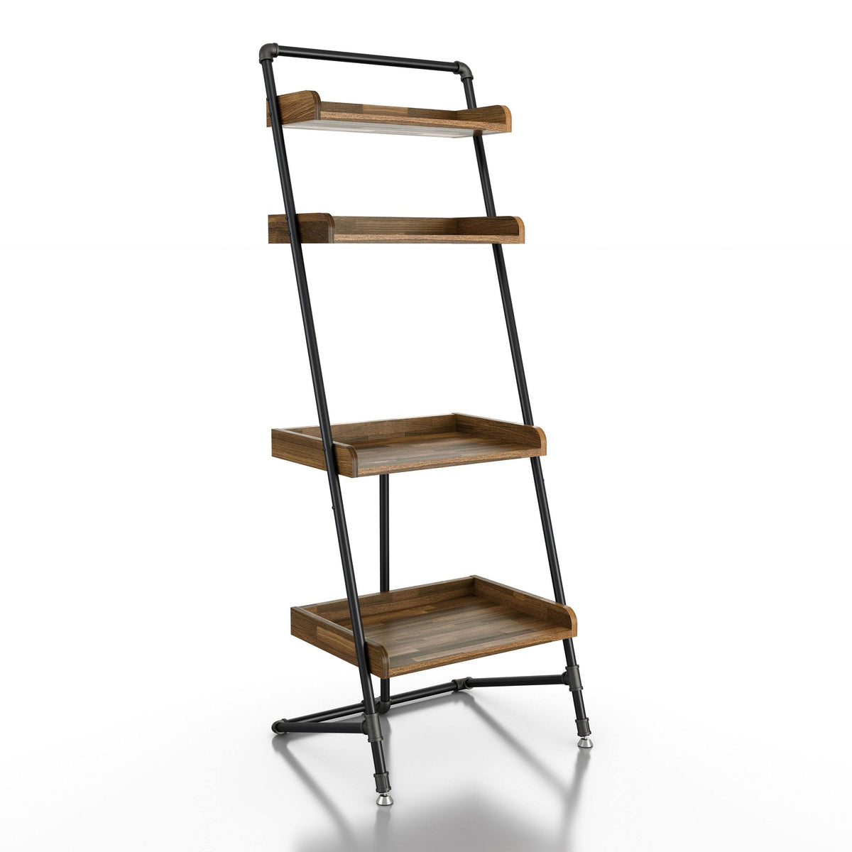 Light Hickory 2-Piece Desk and Display Shelf Set S923823