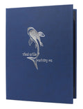 Double Pocket Casebound Menu, 8½ x 14, Dark Blue O858