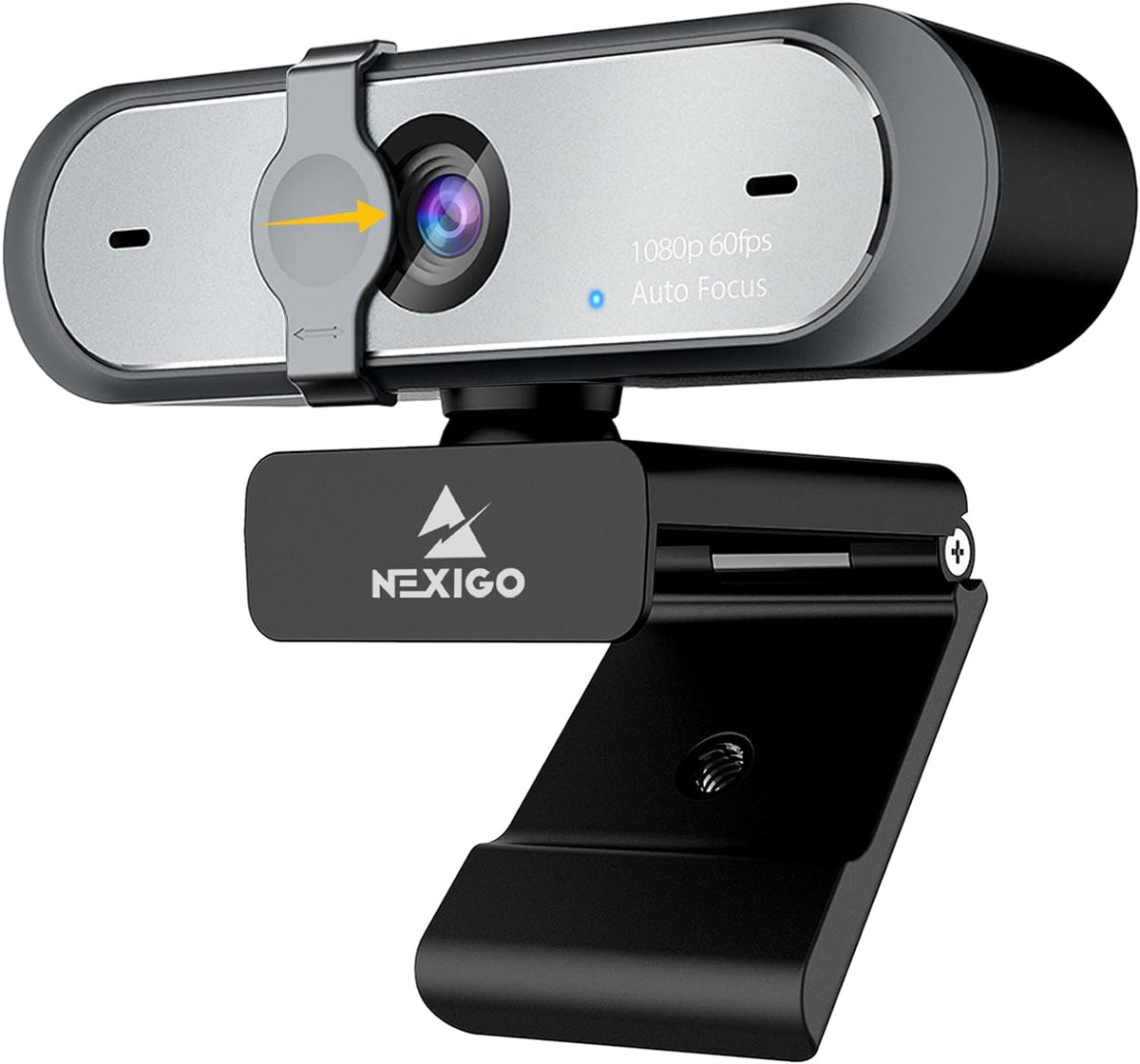 1080P 60FPS Autofocus Webcam with Dual Microphone & Cover, Pack of 2 N709