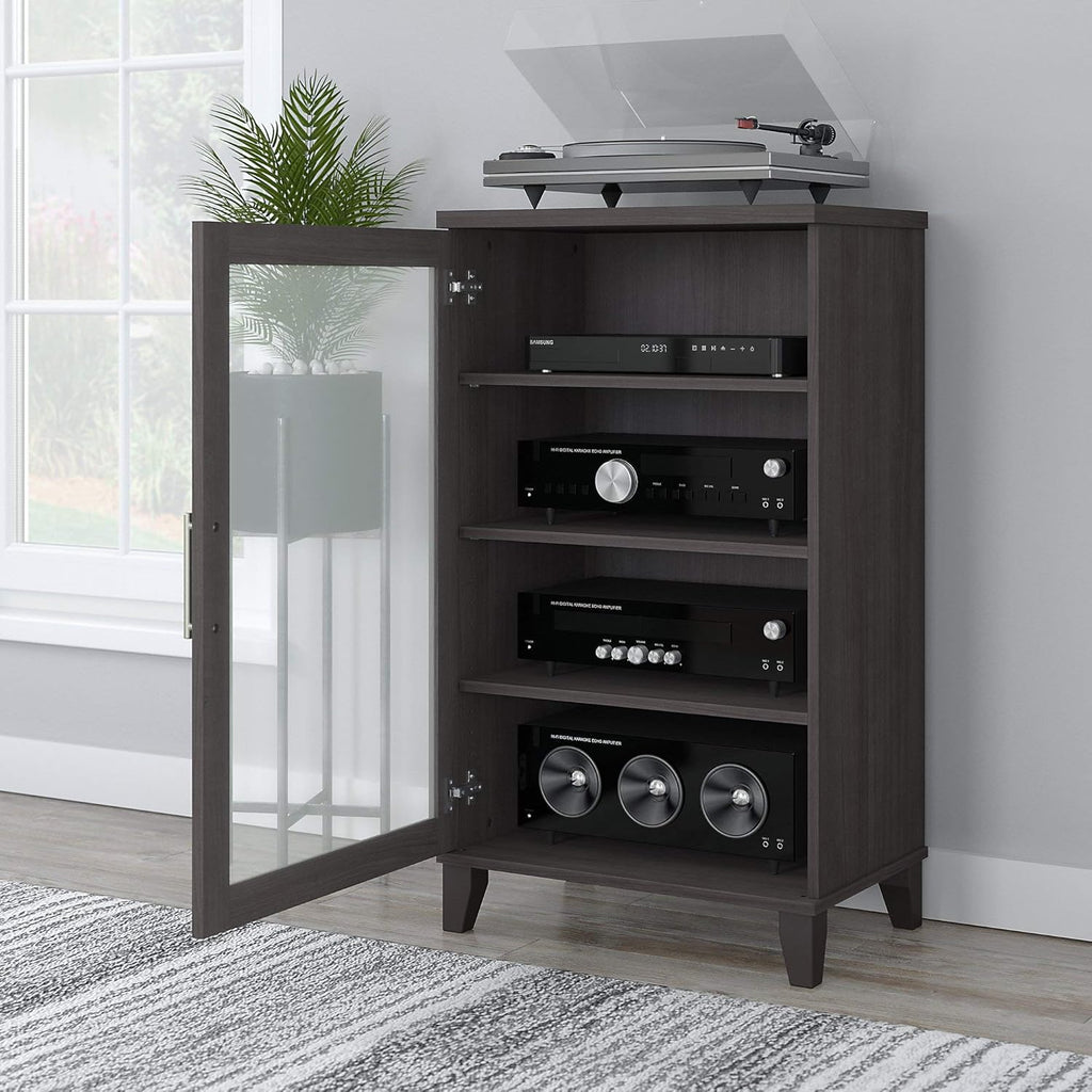 Storm Gray Media Accent Cabinet U824