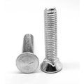 1/2 inch-13 x 2 inch Coarse Thread Grade 5 Plow Bolt #3 Flat Head Medium Carbon Steel Zinc Plated Pk 100 G4876