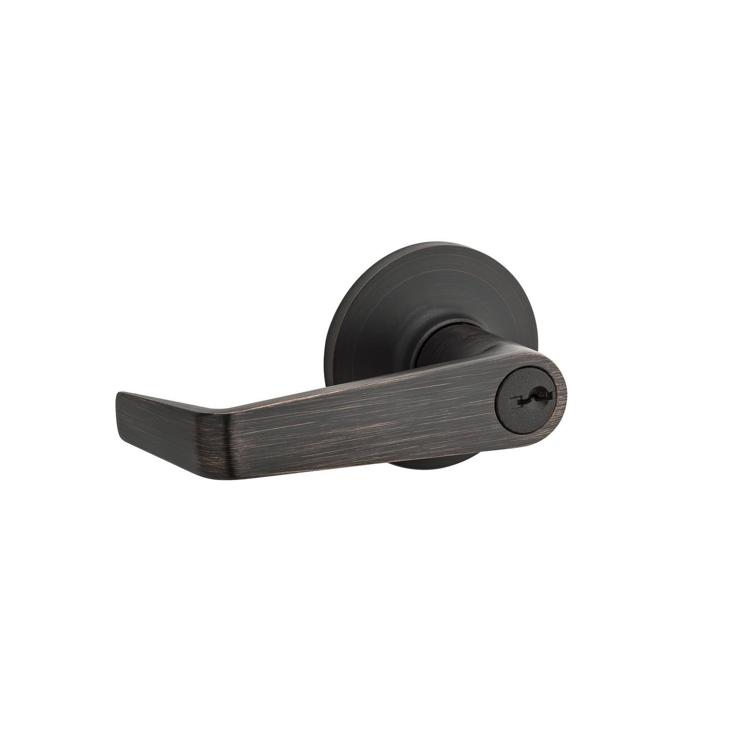 Bronze Keyed Entry Door Lever Set M143328