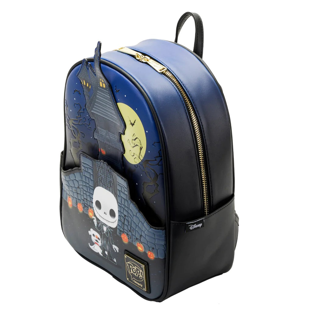 NBC Jack Skellington House Mini Backpack Navy Y826