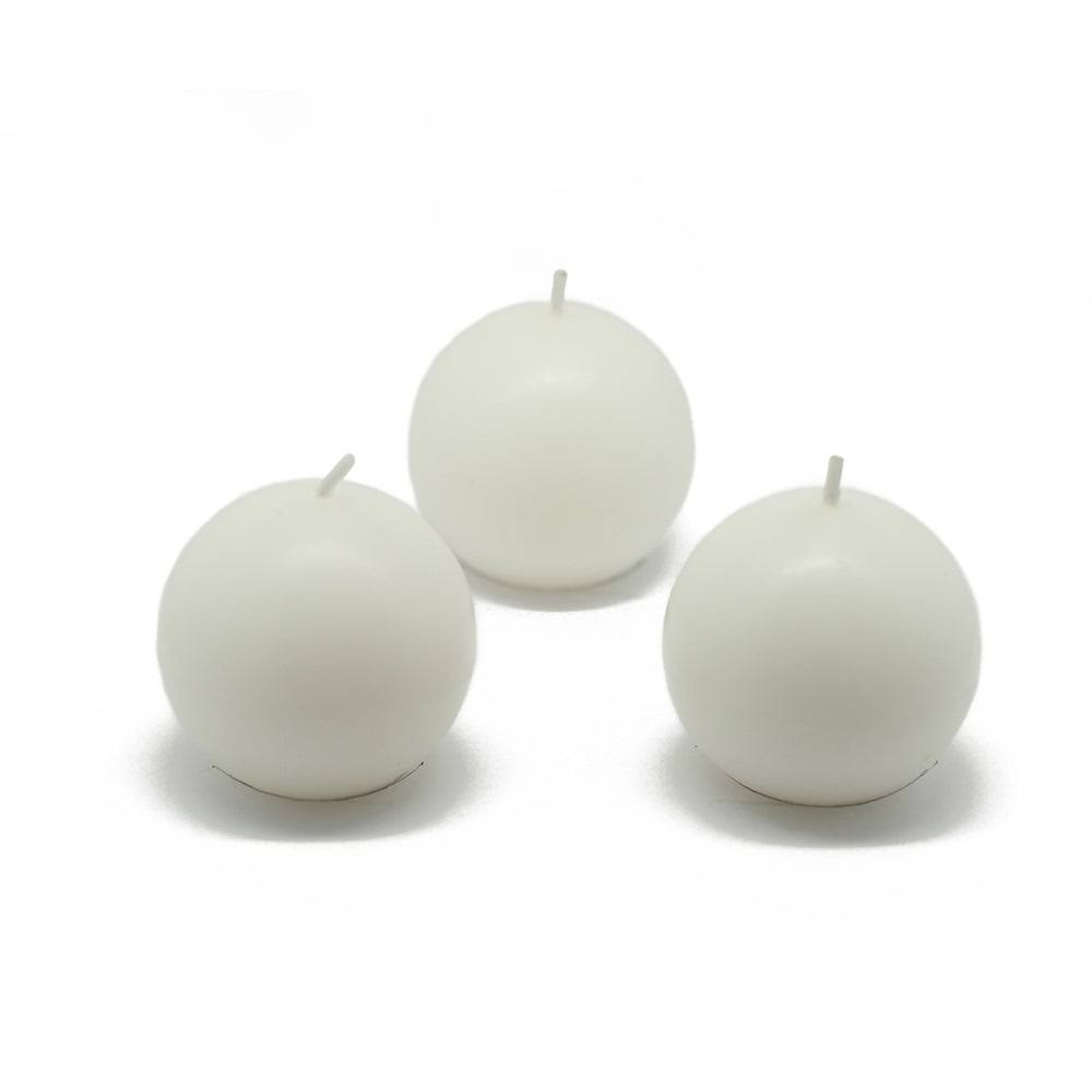 96 Pcs Sage Green Ball Candles L135