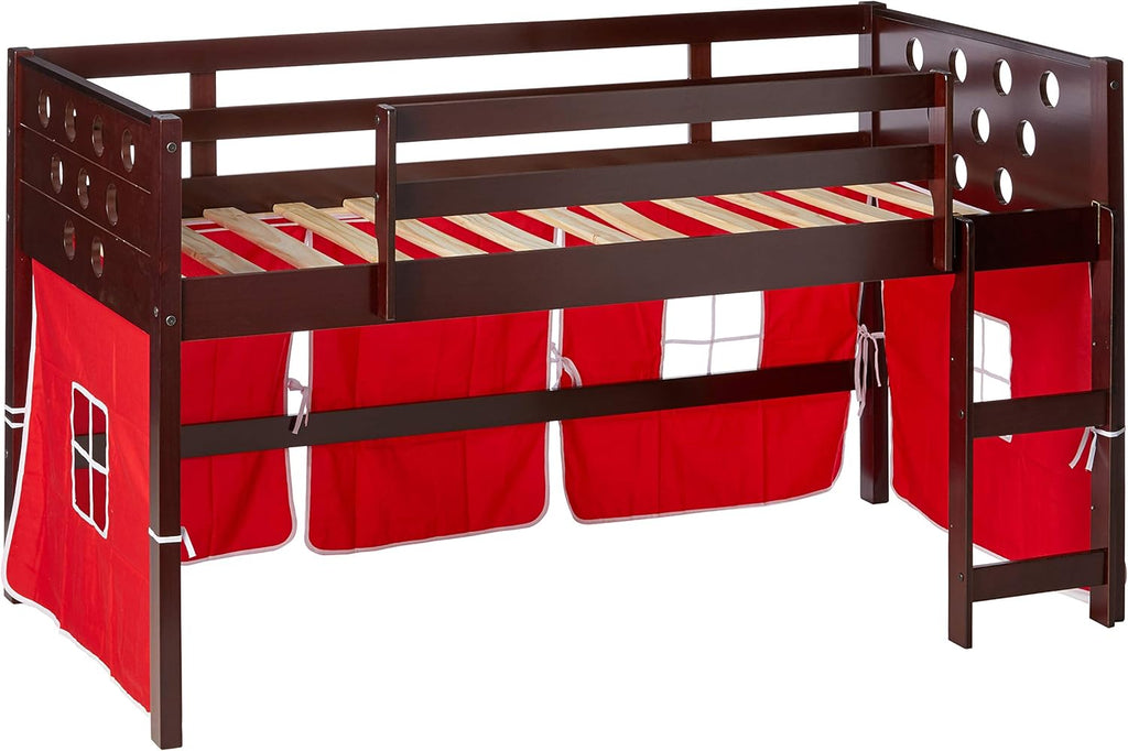 Dark Cappuccino Twin Low Loft Bed S834316