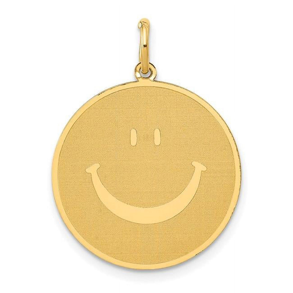 14K Yellow Gold Smiley Face Pendant X60538