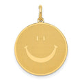 14K Yellow Gold Smiley Face Pendant X60538
