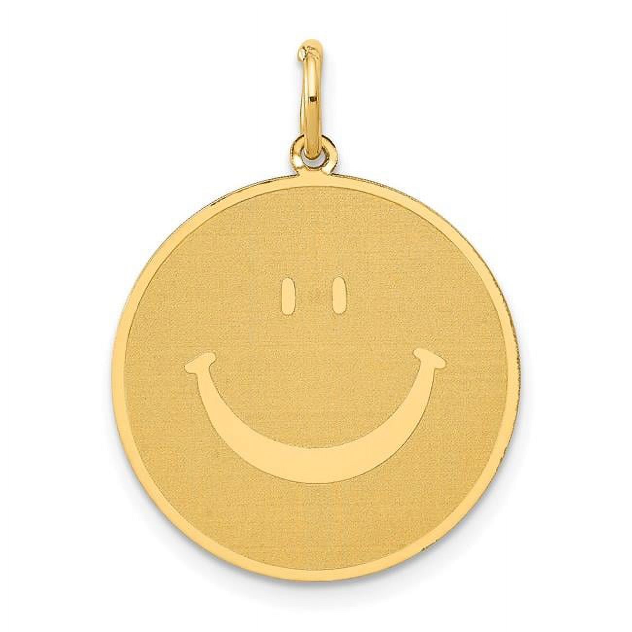 14K Yellow Gold Smiley Face Pendant X60538
