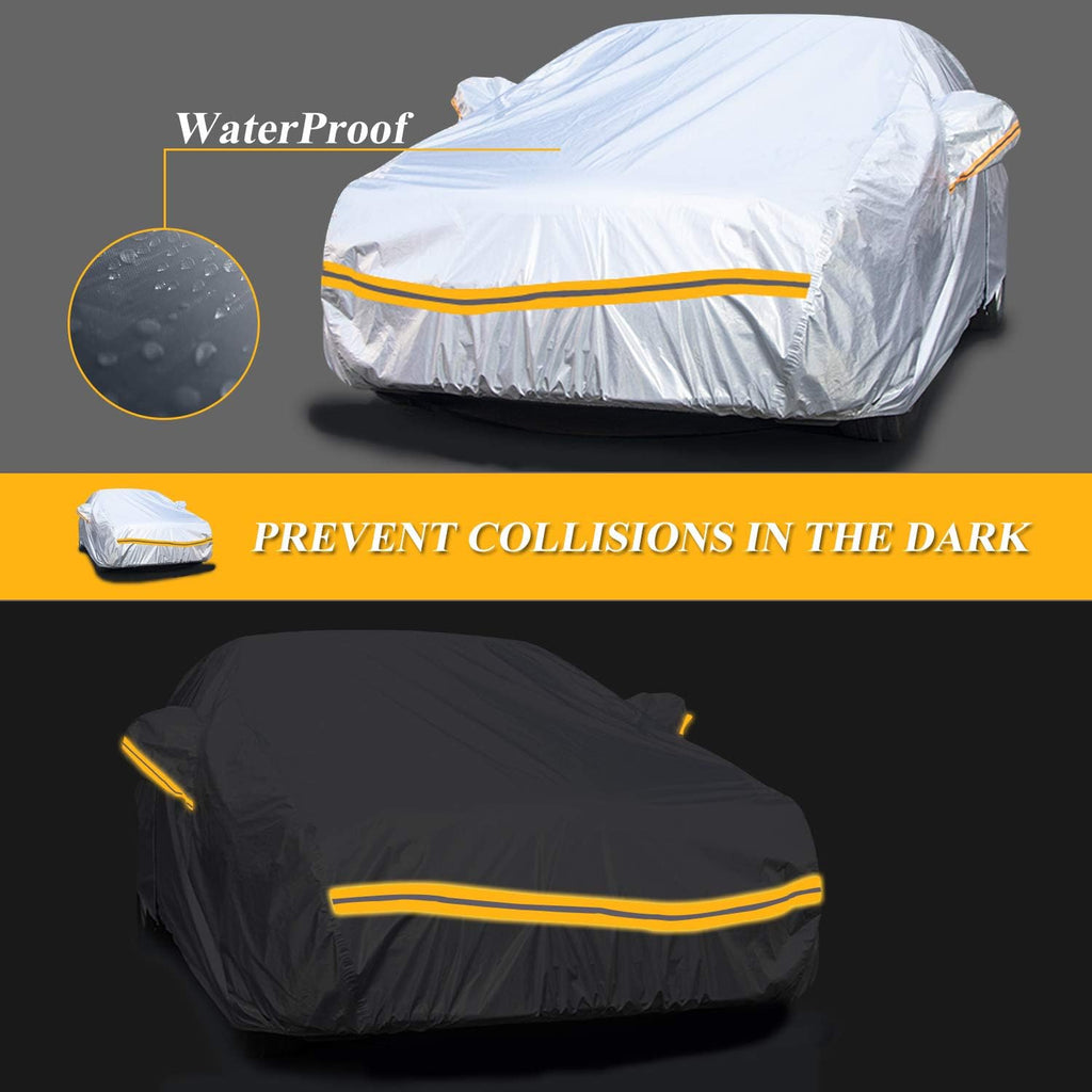 6 Layers Waterproof Car Cover with Zipper Cotton Z59979