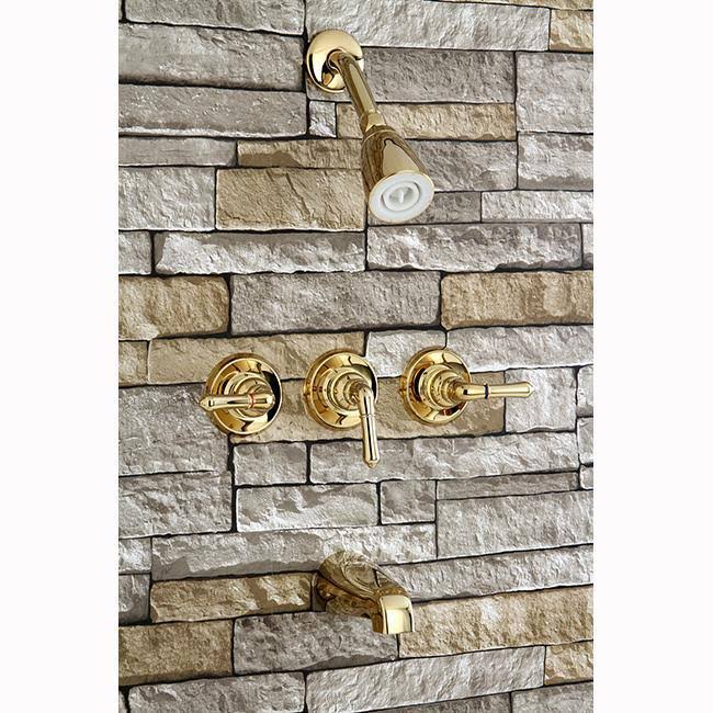 Satin Nickel Tub and Shower Faucet Y24959