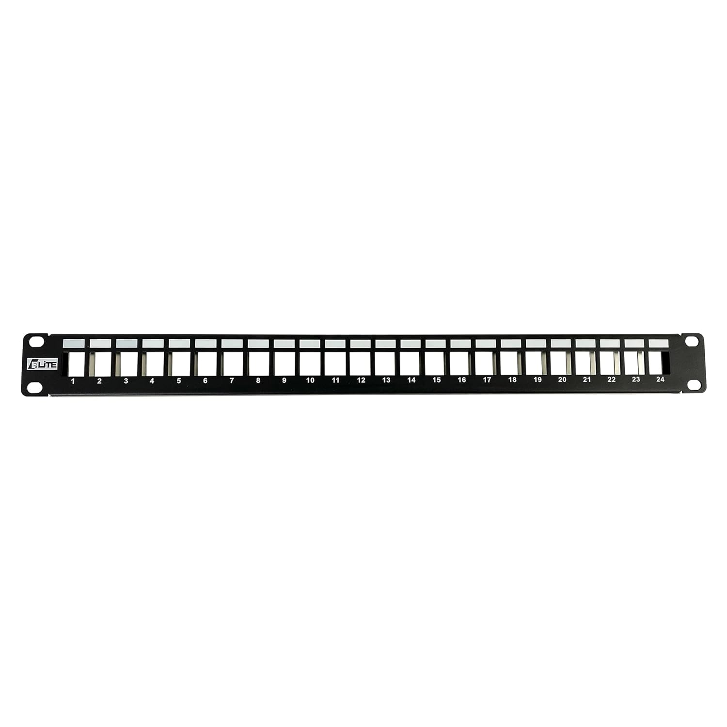 24 Port Blank Keystone 1U Patch Panel, Rack Mount 19 Inch, Pack of 2 F8944
