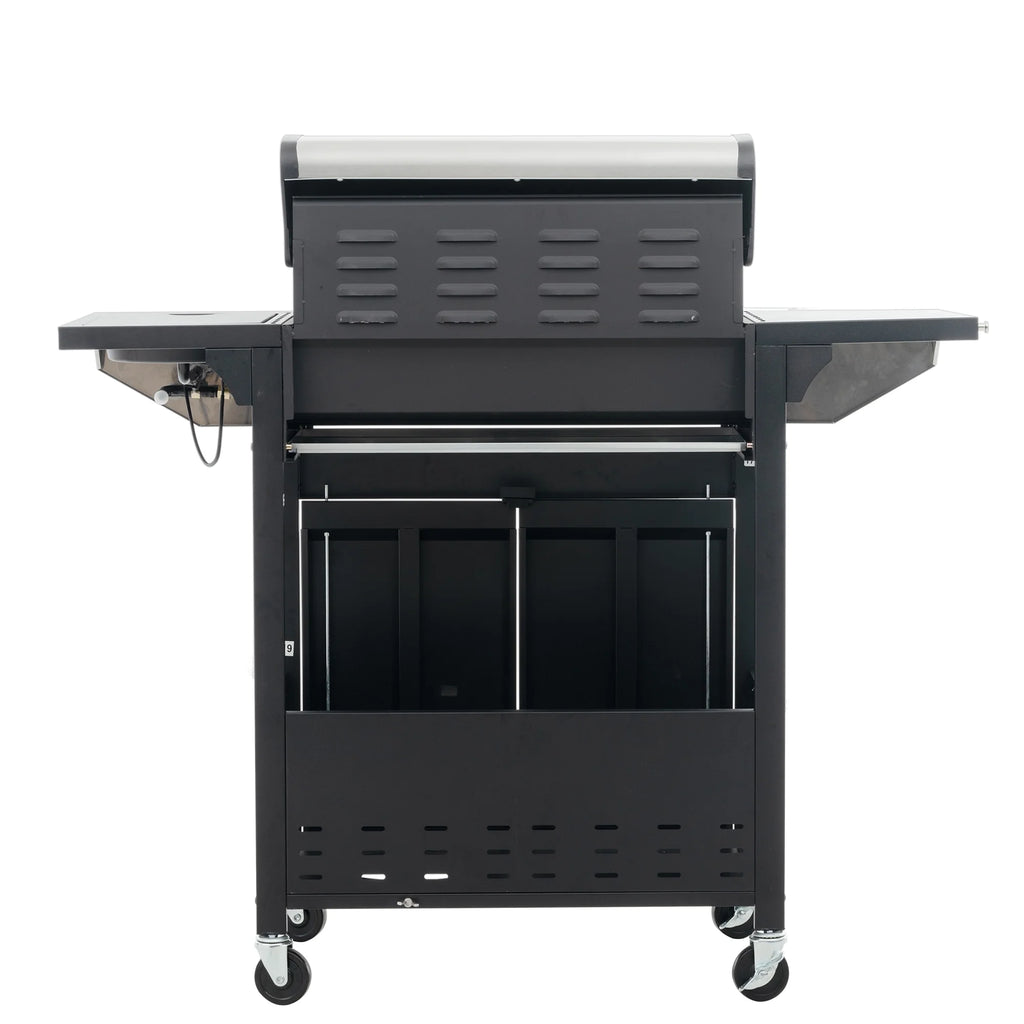 Liquid Propane Gas Grill BBQ Gas Oven with Side Burner W478076