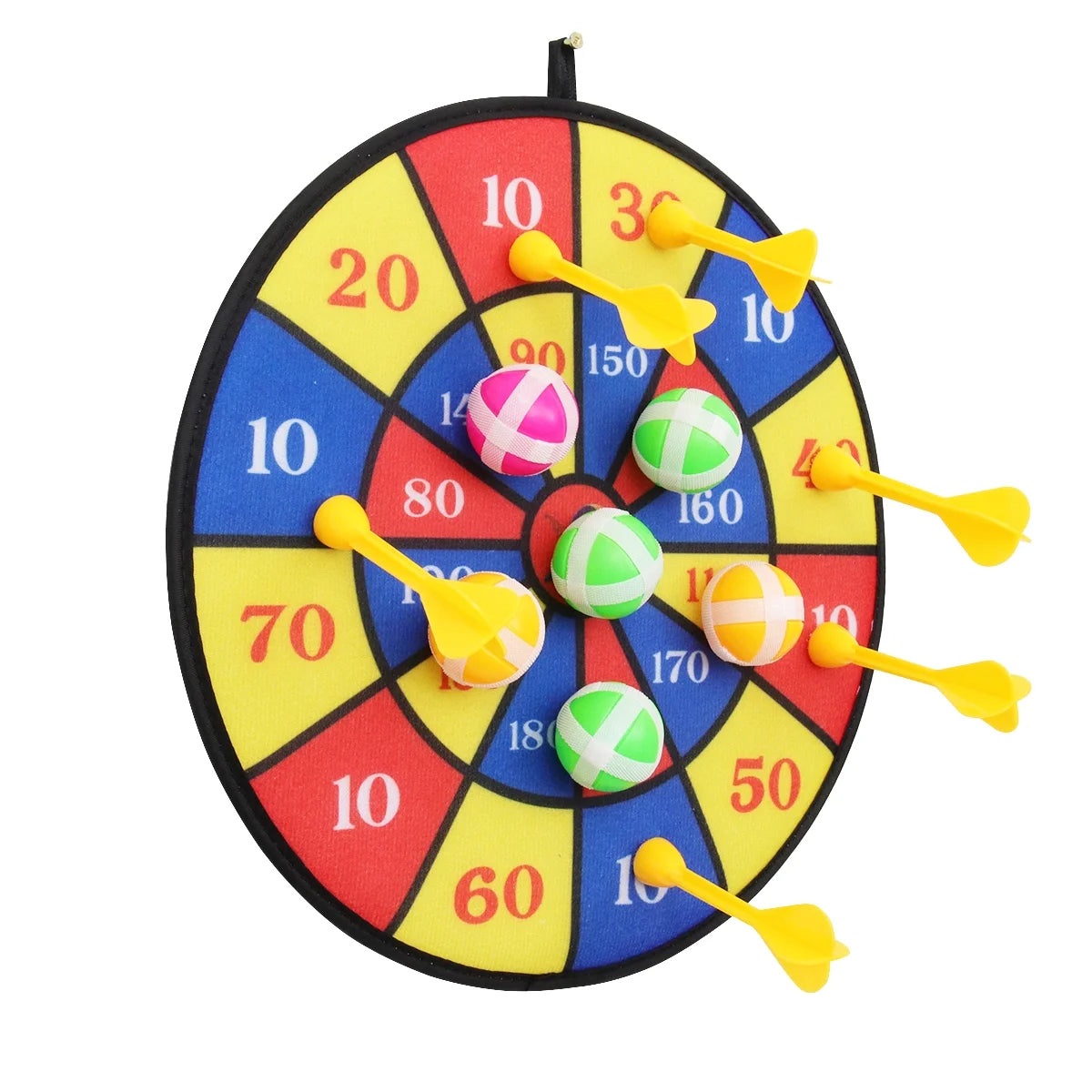 Flocking Dart Board with 4pcs Darts Dartboard Set O4880
