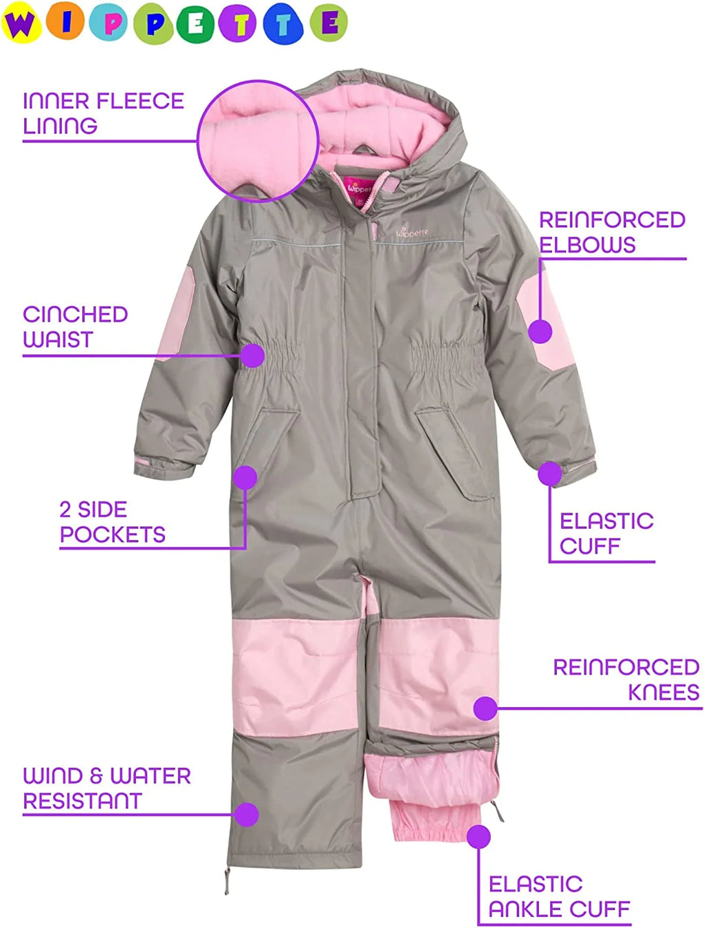 Waterproof Insulated Fleece Lined Snowsuit Coveralls B513