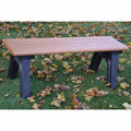Brown Recycled Plastic Backless Bench X307223