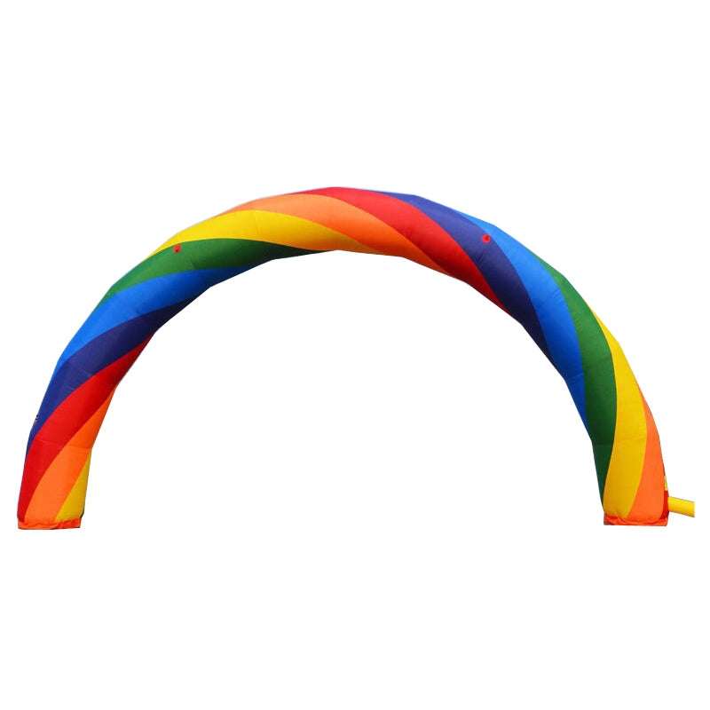 39.4ft Inflatable Rainbow Advertising Arch Oxford Cloth with Fixed Rope T176238