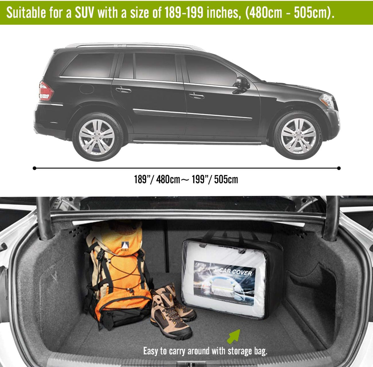 Full Exterior Car Cover Waterproof All Weather 5 Layer for SUV X30367