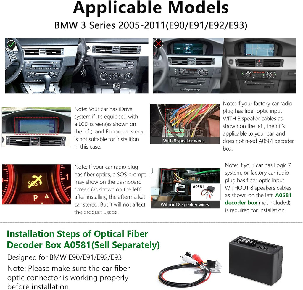 9 Inch Car Stereo Receiver with CarPlay and Android Auto F54623