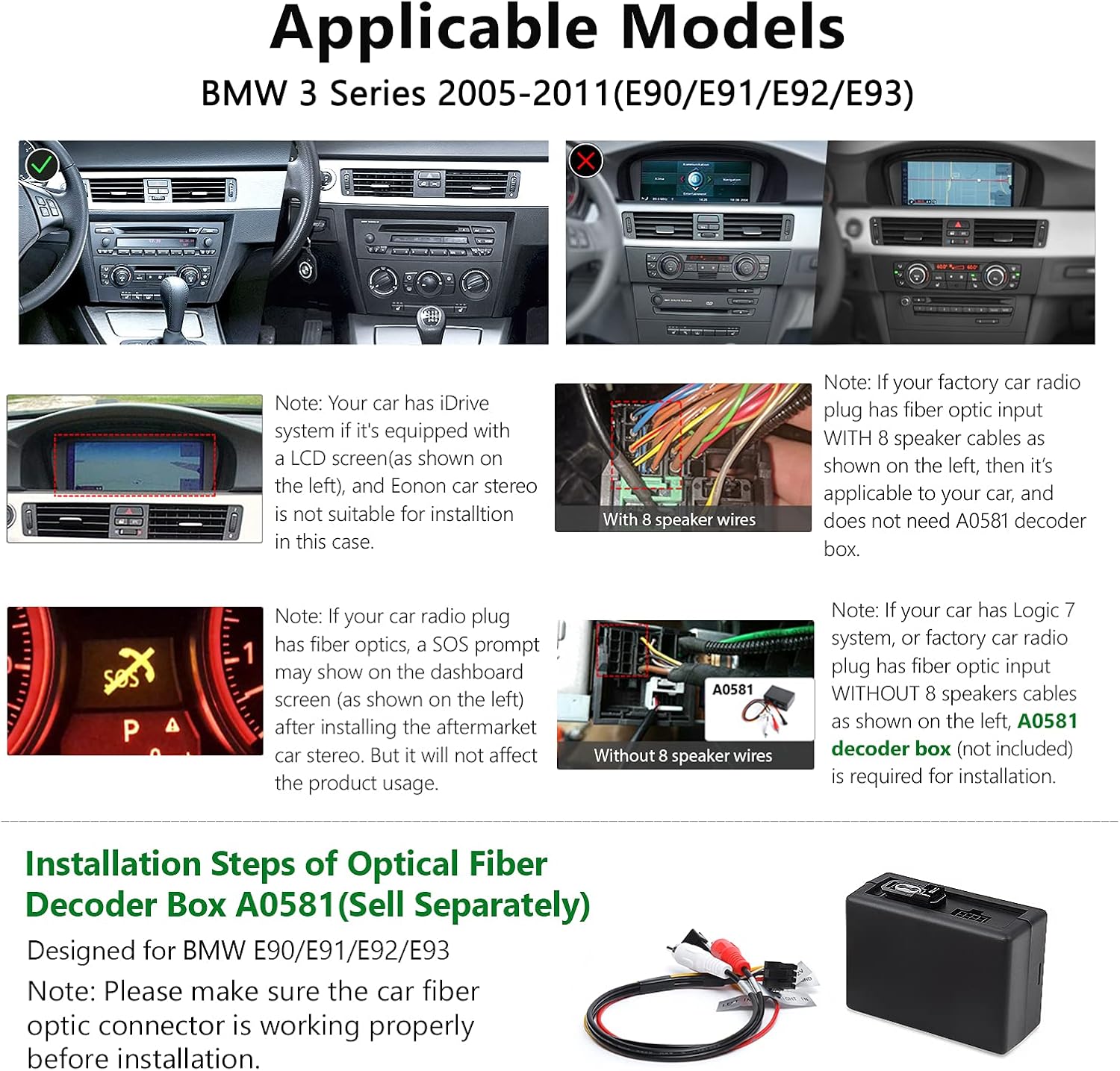 9 Inch Car Stereo Receiver with CarPlay and Android Auto F54623