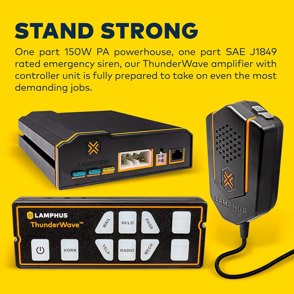 150W Emergency Police Siren Amplifier PA System T814