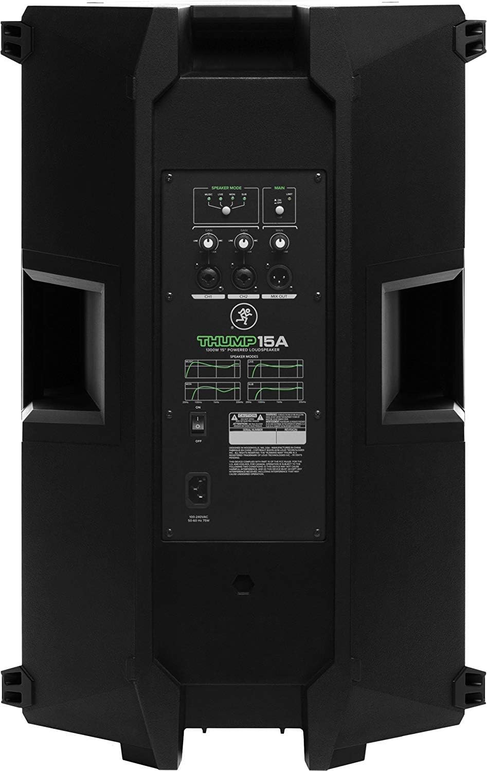 1300W 15 Powered Loudspeaker (Pair) with Steel Speaker Stand and XLR-XLR Cable, Black D78473