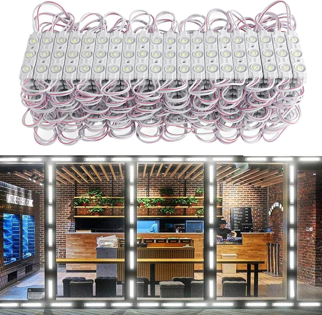 200PCS Daylight White 6500K 0.72W 12 Volt DC LED Modules Waterproof Pack of 2 E730