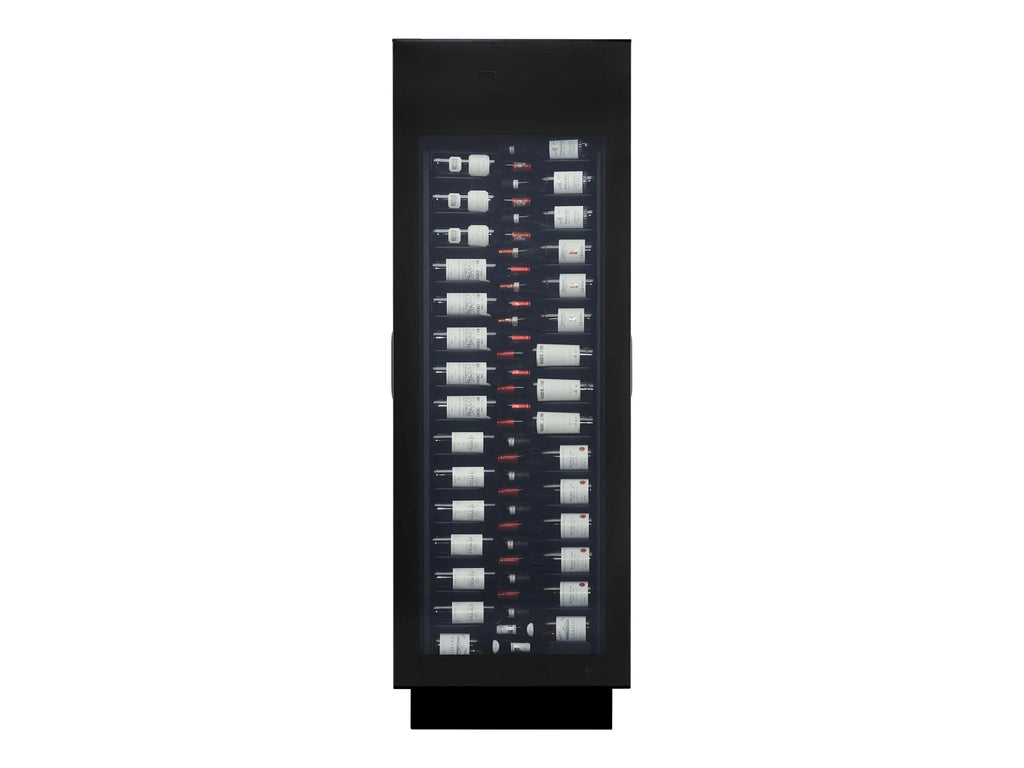 Black 30 Bottle Wine Cooler with Digital Thermostat Y1678