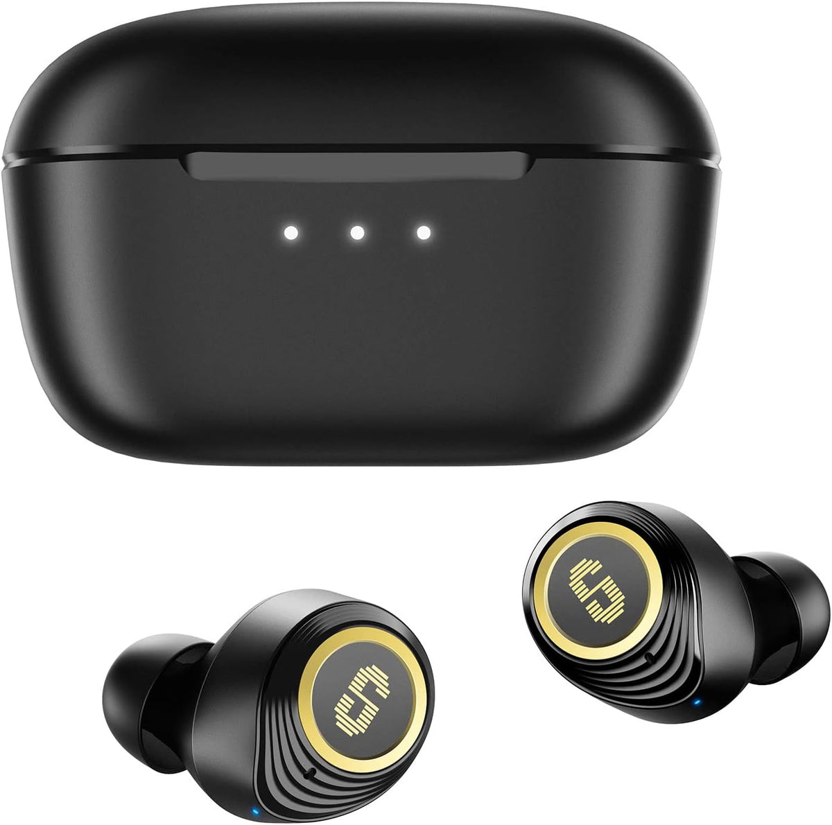 Hybrid Active Noise Cancelling Earbuds, Wireless Bluetooth 5.2 Earphones with ANC Transparent Mode, 4 Mics, 30H Play Time, IPX5 Waterproof T923